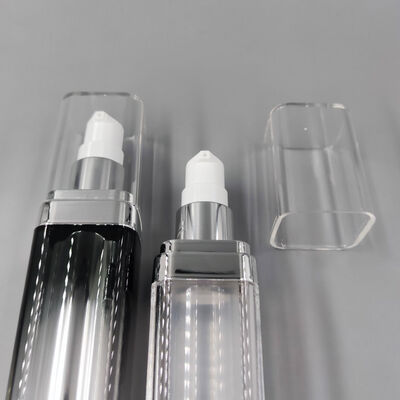 Großhandel Fabrik Hohe Qualität Quadratische Doppelwandige Vakuumflasche 30ml 50ml 75ml Heißer Verkauf Kosmetik Flüssigkeitsbehälter für Shampoo