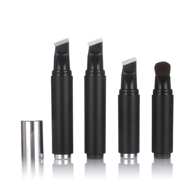 Schwarze Farbe Luftlose Hautpflegeflasche 20 ml Kunststoffluftlose Lotionflasche mit Bürstenkopf