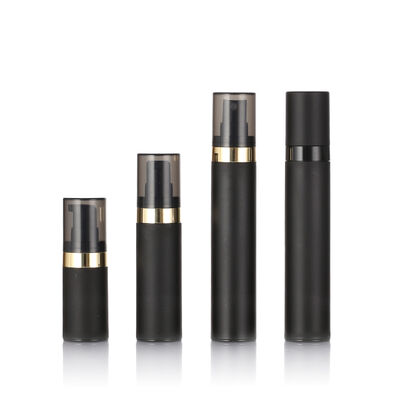 Hochwertige schwarze Airless-Flasche 15 ml 30 ml 50 ml PP-Kunststoff-Airless-Kosmetikflaschen