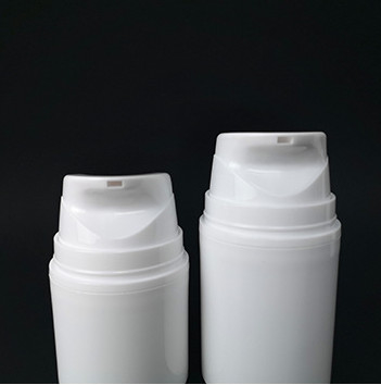 Weißes pp. Plastik 80ML 100ML 150Ml der zylinderförmigen luftlosen Pumpflasche-