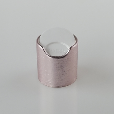 Gebürstete Aluminiumdisketten-Spitzenkappe für kosmetisches Paket 24mm 28mm
