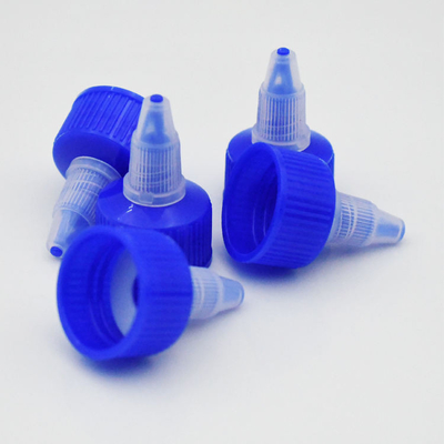 24/410 flüssiger zugeführter Kappen-blaue Torsions-offener Plastikabschluß