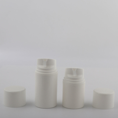 Weiße pp.-kosmetische verpackende luftlose Sahneserum-Plastikflasche 30ml 50ml 80ml