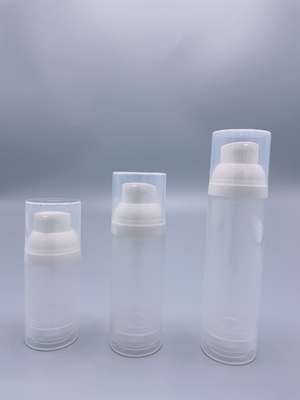 ALS klare nachfüllbare kosmetische Pumpen-luftlose Flasche 15ml 30ml 50ml 80ml 100ml 120ml pp.