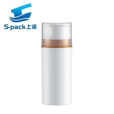 PET-Weiße Kosmetikgläser Luftlose Kosmetikflaschen 30 ml 50 ml 100 ml 150 ml 200 ml