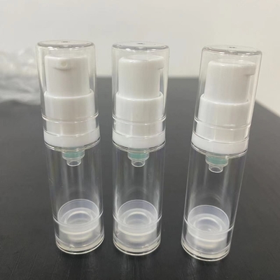 5 ml Lotion Luftlose Pumpflaschen Kunststoff Kosmetische Lotion Flasche AS Material