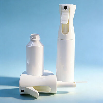 300-ml-Sprühflasche aus Kunststoff mit feinem Nebel für Reinigungslösungen OEM-Sprühflaschen mit kontinuierlichem Nebel und Logo