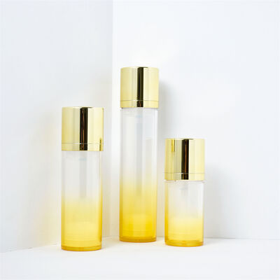 Kosmetische Luxus AS Luftlose Pumpenflasche 15 ml 30 ml 50 ml Weiße Doppelwand Luftlose Serumflasche mit Frostflasche