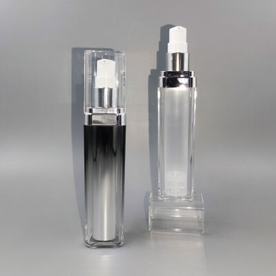 Großhandel Fabrik Hohe Qualität Quadratische Doppelwandige Vakuumflasche 30ml 50ml 75ml Heißer Verkauf Kosmetik Flüssigkeitsbehälter für Shampoo