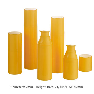 Fabrik Großhandel Benutzerdefinierte Luxus 30ml 50ml 80ml 120ml PP Airless Pump Kunststoffflaschen Set für Persönliche Hautpflege Gesichts-/Augencreme