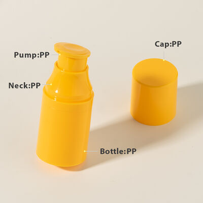 Fabrik Großhandel Benutzerdefinierte Luxus 30ml 50ml 80ml 120ml PP Airless Pump Kunststoffflaschen Set für Persönliche Hautpflege Gesichts-/Augencreme