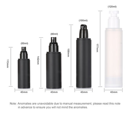 Großhandel 120 ml Matte PP Kunststoff Nebelspray Flasche mit Kappe mit Bürste für Gesichtscreme Lotion Hautpflege Serum