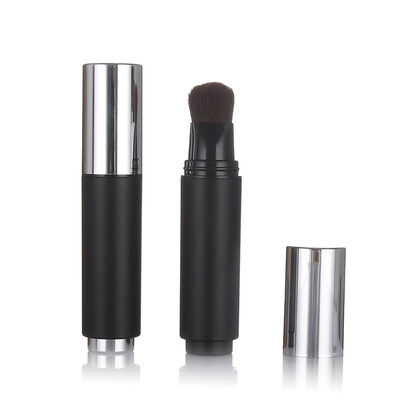 Schwarze Farbe Luftlose Hautpflegeflasche 20 ml Kunststoffluftlose Lotionflasche mit Bürstenkopf