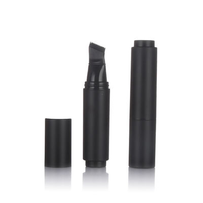 Schwarze Farbe Luftlose Hautpflegeflasche 20 ml Kunststoffluftlose Lotionflasche mit Bürstenkopf