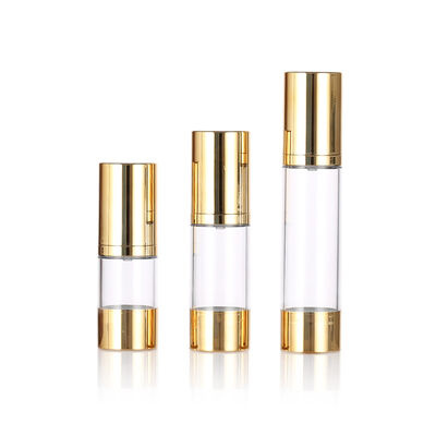 Empfohlen 15 ml 30 ml 50 ml schlanke luftlose Pumpflasche für Hautpflege Verpackungen mit Screen Printing Lotion & Serum