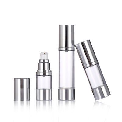 Empfohlen 15 ml 30 ml 50 ml schlanke luftlose Pumpflasche für Hautpflege Verpackungen mit Screen Printing Lotion & Serum