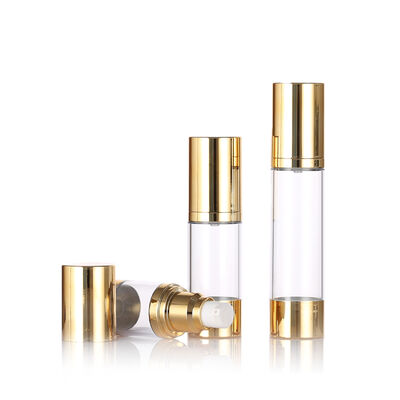 Empfohlen 15 ml 30 ml 50 ml schlanke luftlose Pumpflasche für Hautpflege Verpackungen mit Screen Printing Lotion & Serum