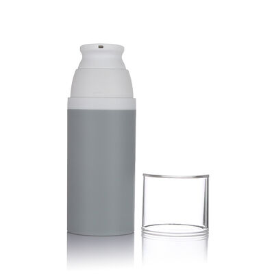 Graue Farbe, 80 ml, Airless-Pumpflasche, 3 Größen, optionale Kunststoff-Airless-Flasche für Kosmetika