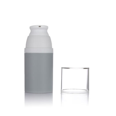Graue Farbe, 80 ml, Airless-Pumpflasche, 3 Größen, optionale Kunststoff-Airless-Flasche für Kosmetika