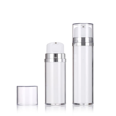 Weißfarbige luftlose Lotionflasche mit Pumpe 80 ml 120 ml Luxus Lotionflaschen
