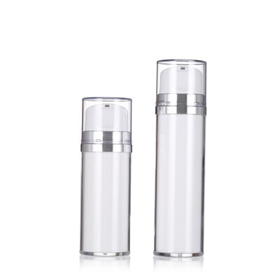 Weißfarbige luftlose Lotionflasche mit Pumpe 80 ml 120 ml Luxus Lotionflaschen