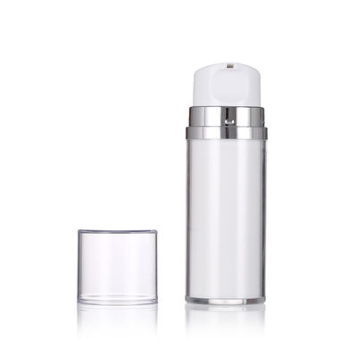 Weißfarbige luftlose Lotionflasche mit Pumpe 80 ml 120 ml Luxus Lotionflaschen