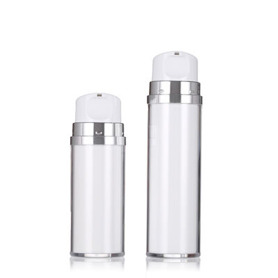 Weißfarbige luftlose Lotionflasche mit Pumpe 80 ml 120 ml Luxus Lotionflaschen