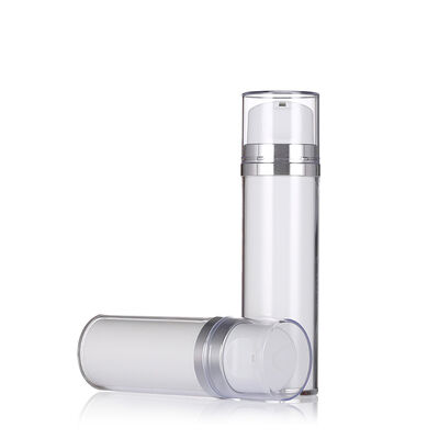 Weißfarbige luftlose Lotionflasche mit Pumpe 80 ml 120 ml Luxus Lotionflaschen