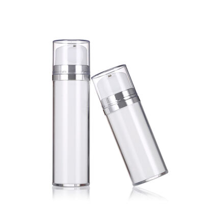 Weißfarbige luftlose Lotionflasche mit Pumpe 80 ml 120 ml Luxus Lotionflaschen