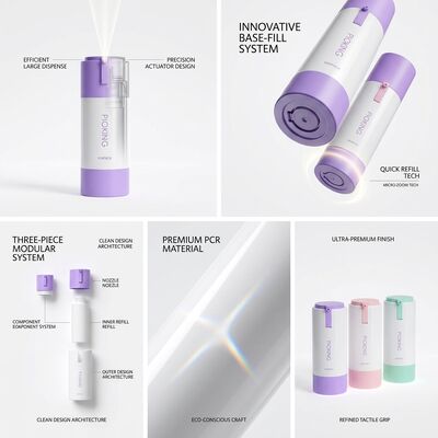 Luxuriöse 50ml Luftlose Pumpflasche Vakuumkonservierungstechnologie für Premium Hautpflege Serum Verpackung