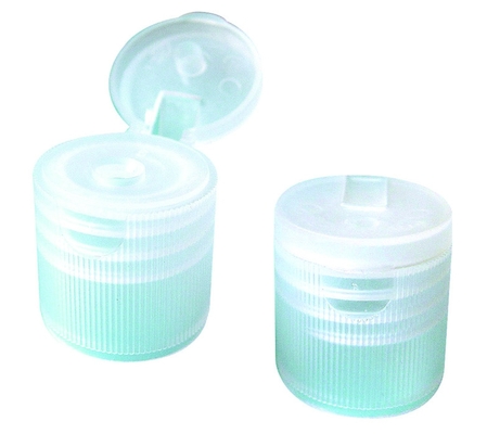Transparente 20mm kosmetische Flaschenkapseln, Plastikhanddesinfizierer bedeckt Flip Top mit einer Kappe