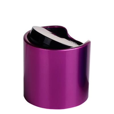 Aluminiumkosmetisches Disketten-Spitzen-Flip Top Plastiksoem der Flaschenkapsel-28mm