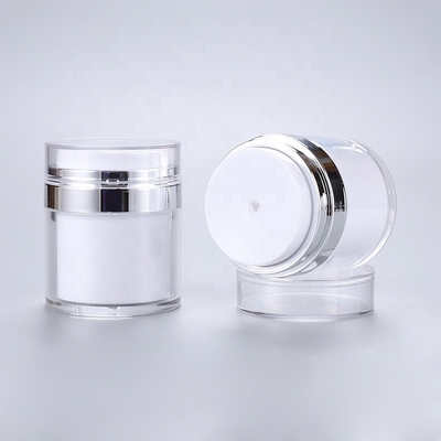 Luftloser Pumpen-acrylsauerCremetiegel, kosmetisches Behälter-Glas 50ml 50g für das Lotions-Verpacken