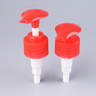 Rote Plastikdosierung 1.8cc der schrauben-Lotions-Pumpen-28/410 für Reinigungsflüssigkeit