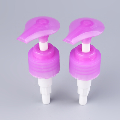 Lotions-Pumpe des Shampoo-1.8cc schrauben rosa UV beschichtet oben hinunter Verschluss