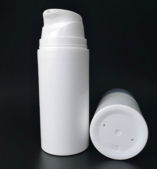 Weißes pp. Plastik 80ML 100ML 150Ml der zylinderförmigen luftlosen Pumpflasche-