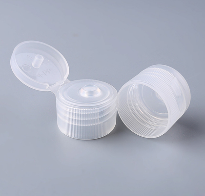 Gewellte Schrauben-kosmetische Flaschenkapseln transparentes 20/410 24/410