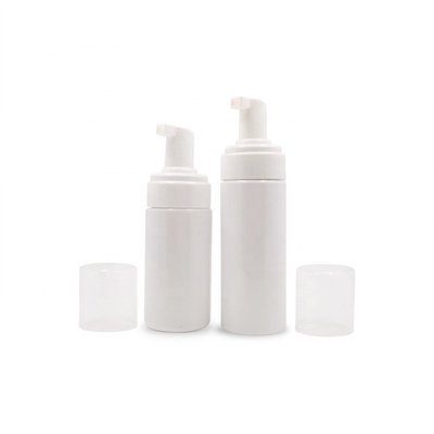 Kosmetik-Plastikflaschen 100ml 150ml, Kremeis-Pumpflasche-klare blaue weiße Farbe