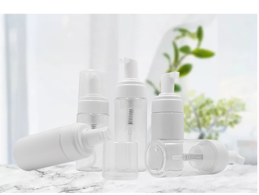 43mm Kosmetik-Plastikflaschen, Flüssigseife-Schaum-Pumpflaschen 100ml 150ml