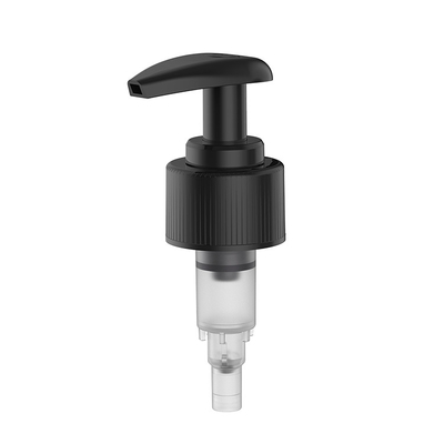 24mm 28mm Schrauben-Lotions-Pumpen-Schwarz-Farbe mit glatten gewellten Schließungen