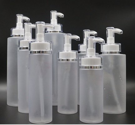 Leeres HAUSTIER kosmetischer Lotions-Flaschen-Zylinder 200ml 300ml 500ml für das Verpacken